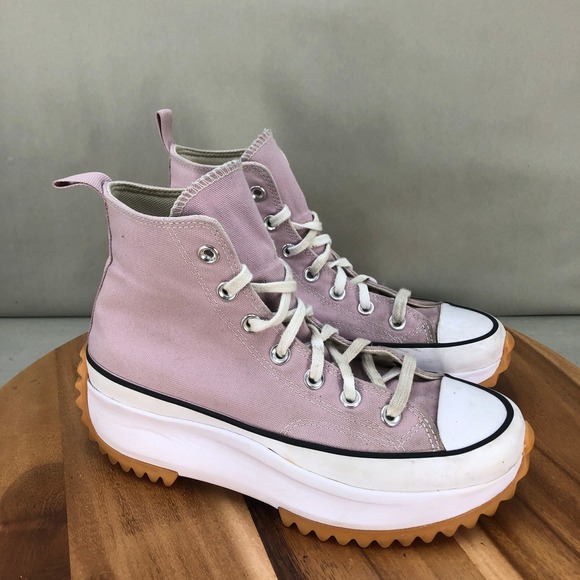 Converse Run Star Hike Platform High Top Sneaker Lilac Canvas Womens 7.5 - Picture 1 of 7